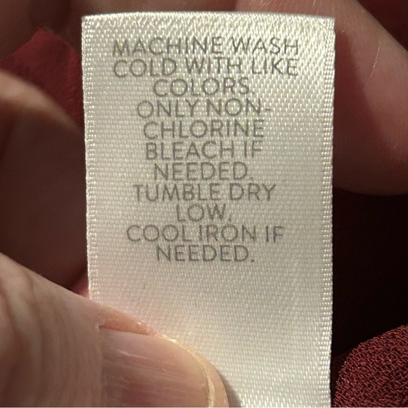 J Jill Bundle of Two Button Down Blouses Burgundy, Nutmeg - Extra Large Petite - Picture 6 of 11